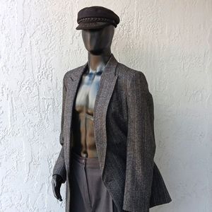 Men's Vintage Hand Tailored Pure Wool Luxury Fabric Men's Double Breasted Blazer